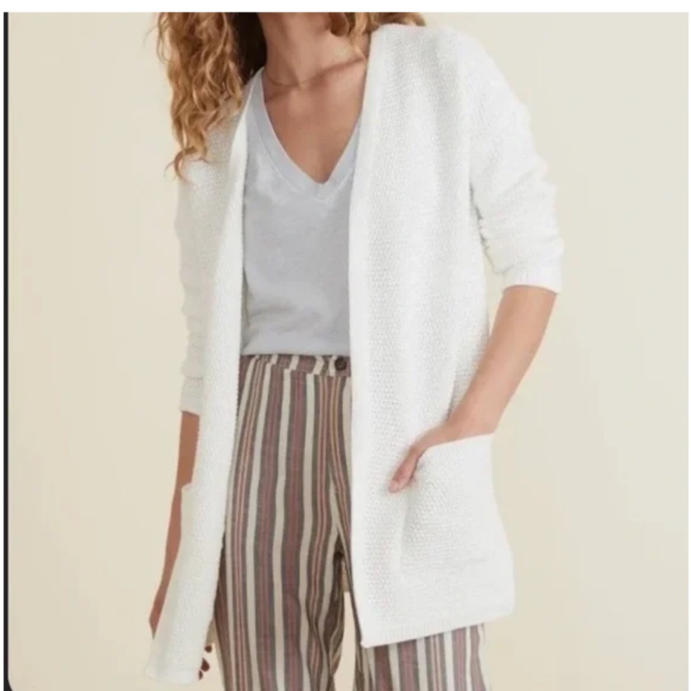 Marine Layer Catalina Knit Cardigan in Ivory Milk | Women's extra Small